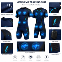 Combinaison de stimulation musculaire EMS sans fil contrôlée par application intelligente avec électrodes respirantes et à séchage rapide pour un entraînement complet du corps