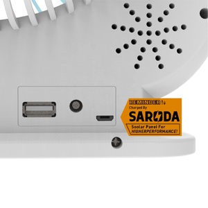 Standing Cooling Solar Rechargeable Desktop Battery Powered <strong>Desk</strong> <strong>Usb</strong> Mini <strong>Led</strong> Table <strong>Fan</strong> <strong>with</strong> Light Plastic Mechanical Household - Product Image 5