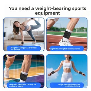 Bandes de poignet et de cheville lestées en silicone magnétiques réglables pour femmes, pour la maison, le yoga et le Pilates - Product Image 3