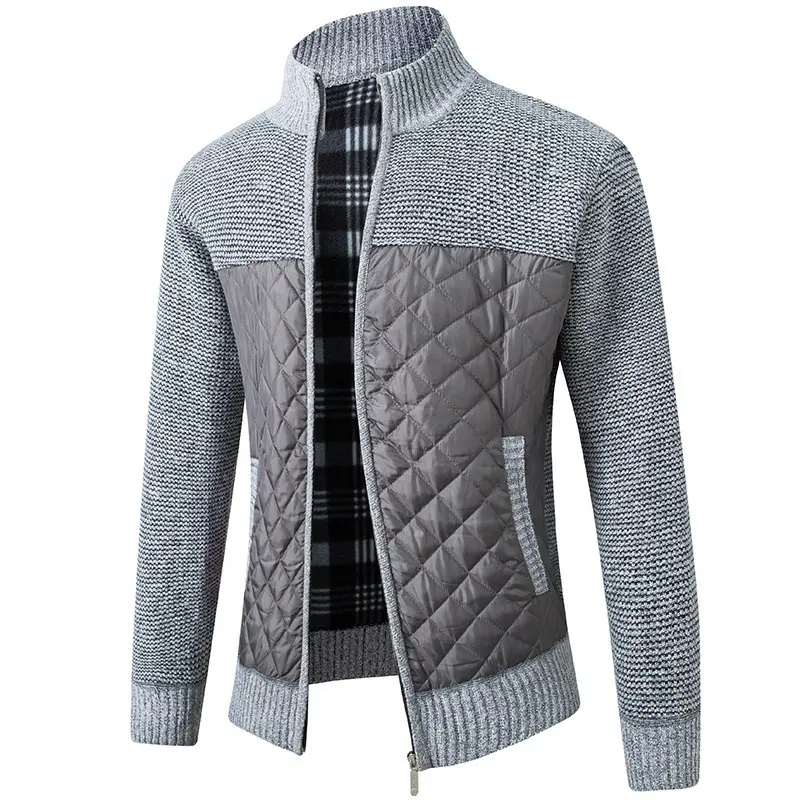 New Men's High Neck Sweaters Winter Autumn Warm Knitwear Clothing Zipper Jacket Coat Fashion Casual Cardigan sweater men