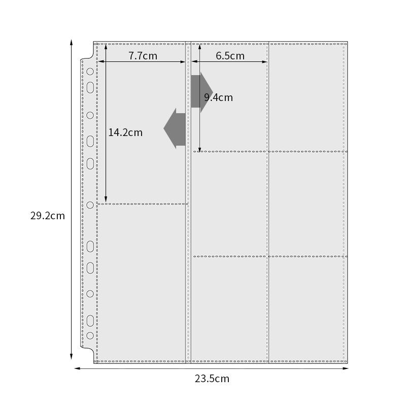 A4 irregular 8-pockets