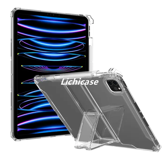 Lichicase Tpu Silicagel Zachte Hoes Voor Ipad Pro 13 13 Inch Verdikking Luchtkussen Valbestendige Heldere Tablethoes