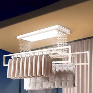 Remote controlled lifting balcony home folding intelligent automatic retractable electric <b>drying</b> <b>rack</b> - Product Image 3