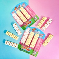 Barres de guimauve pour enfants Golden Rice, saveur menthe douce, en forme de hot-dog, enrobées, 33g*12 pièces*8 boîtes, collations décontractées en boîte