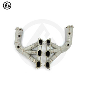 Collecteurs d'échappement sportifs CSZ pour Porsche 911 991.1 GT3 991.2 GT3 4.0L avec bouclier thermique de compétition - Product Image 3