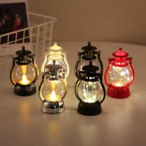 Mini rétro électronique bougie cheval <span class=keywords><strong>lampe</strong></span> noël <span class=keywords><strong>tempête</strong></span> lanterne fête ornement décoration de la maison cadeau lumière LED - Product Image 5