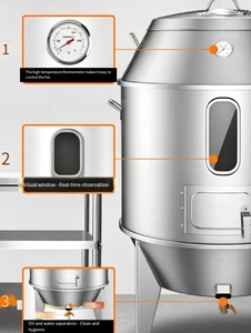 Horno Comercial de Acero Inoxidable para Pato <span class=keywords><strong>Asado</strong></span>, Máquina de Snacks, <span class=keywords><strong>Parrilla</strong></span> de Carbón/Gas para Restaurante - Product Image 4