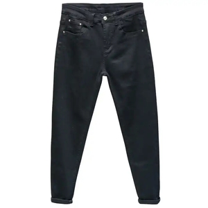Pantalones vaqueros casuales de mezclilla fina para <span class=keywords><strong>hombre</strong></span>, de cintura alta, con agujeros rotos y bordados, estilo clásico <span class=keywords><strong>vaquero</strong></span>, para <span class=keywords><strong>hombre</strong></span> joven, tipo jogger, de tiro medio. - Product Image 6