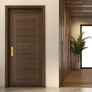 中国优质内门供应商在阿里巴巴木门上，用于建造高质量的涂漆贴面门 - Product Image 5