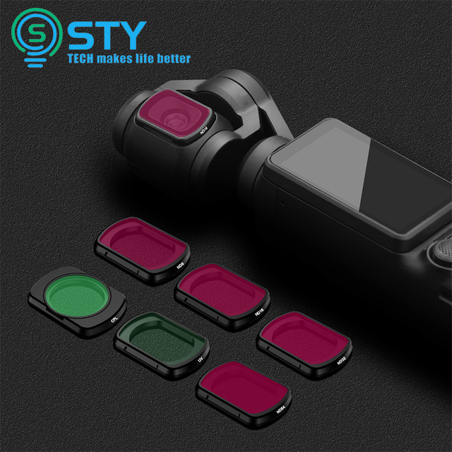 ND Lens Filters UV CPL ND8 16 32 64 Set Filter Kit for Osmo Pocket 3 Magnetic Design Lens Filter Soften Skin Tones