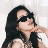 Lunettes de soleil polarisées rétro œil de chat à monture intégrale pour femmes, style designer haut de gamme et protection UV400