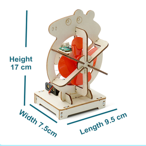 Kit d'expérimentation scientifique DIY : Ventilateur intelligent à commande vocale, puzzle 3D en bois personnalisé pour enfants, jeu éducatif, projet STEM, idée cadeau - Product Image 2