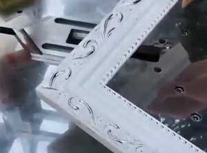 เครื่องตอกตะปูกรอบภาพอัตโนมัติเครื่องประกบกรอบรูปตัววีอุปกรณ์ต่อเข้ามุม - Product Image 5