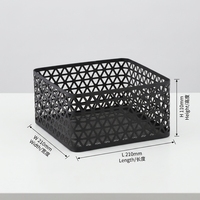 Panier de rangement en fil métallique noir creux, écologique, grande capacité, fabrication de précision, pour l'organisation et le rangement à domicile