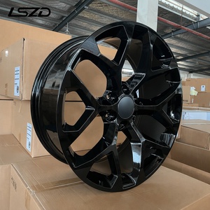 LSZD auf Lager: Dreifach verchromte Flow-Formed-Felgen 20, 22, 24, 26 Zoll 6x5.5 Schneeflockenfelgen für Chevy Silverado 1500 Tahoe - Product Image 2