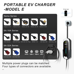 Cargadores de <span class=keywords><strong>Coche</strong></span> Eléctricos Portátiles Zencar de 3.5kW-22kW Tipo 2 CA <span class=keywords><strong>para</strong></span> Carga Rápida <span class=keywords><strong>en</strong></span> el Hogar con 12 Múltiples Protecciones de Seguridad - Product Image 5
