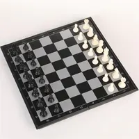 שחור מגנטי שחמט משחק סט מערבי שחמט מקורה בידור מכירה לוהטת שחמט סט