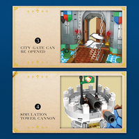 Reobrix Usine Vente Directe Le Château De Style Européen Du Moyen Âge Ensemble De Blocs De Construction Cadeau Juego de Construcciones