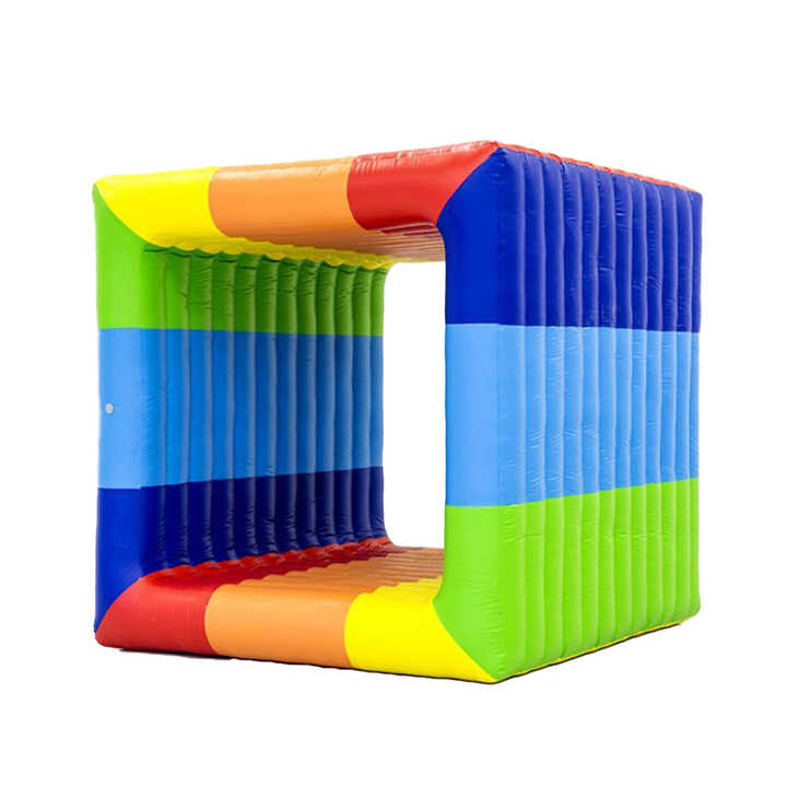 Team Building Inflatable Game Giant Inflatable Cube Human Flip ...