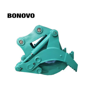 <span class=keywords><strong>BONOVO</strong></span> Grappin forestier pour excavatrice, attache de pelle, grappin hydraulique monocylindre rotatif à 360°, 2-50 tonnes, Q345/Q460 - Product Image 2