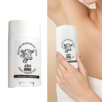 Fabricant de pâte naturelle nourrie à l'herbe sans aluminium saveur organique dissolvant de sueur hydratant soin du suif de boeuf déodorant bâton