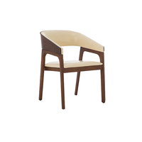 Chaise chaises en cuir noir au Design nordique en bois massif, fauteuil pouvant servir de siège ancien, mobilier de Restaurant, vente en gros