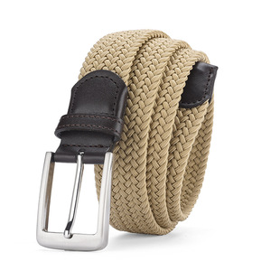 <span class=keywords><strong>Cintura</strong></span> da <span class=keywords><strong>uomo</strong></span> d'affari di moda di alta qualità <span class=keywords><strong>cintura</strong></span> tessuta elastica con fibbia ad ardiglione all'ingrosso - Product Image 6