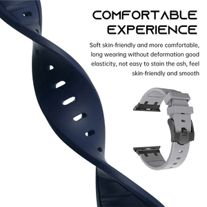 Nuovi Cinturini di Lusso in Silicone per Smartwatch Serie <span class=keywords><strong>6</strong></span> <span class=keywords><strong>7</strong></span> 8 Ultra, Cinturino in Metallo e Gomma da 44mm 45mm 49mm - Product Image 5