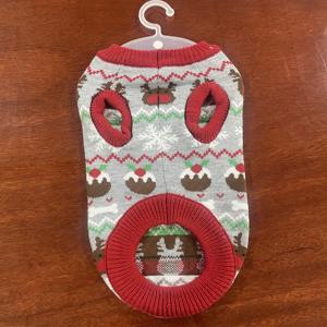 Suéter Tejido a Mano de Alta Gama para Perros, Chaleco sin Mangas con Estampado Navideño de Reno y Copo de Nieve, Cálido para Invierno, para Perros Pequeños y Gatos - Product Image 2