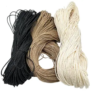 Bobine de corde en papier biodégradable torsadée à 2 plis pour emballage cadeau et décoration DIY, utilisation pour abat-jour - Product Image 1
