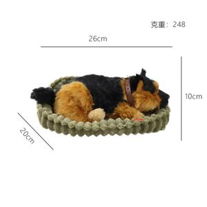 Jouet en peluche interactif pour chien avec respiration réaliste, ronflement, mouvement de soulèvement du ventre, peluche de berger allemand Golden Retriever - Product Image 6