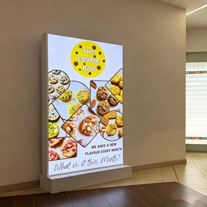 Custom LED lightbox, rectangular acrylic <b>frame</b> lightbox, full-color LED lightbox, floor-standing <b>poster</b> lightbox. - Product Image 3