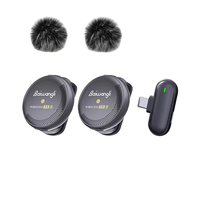 Mikrofon Lapel Nirkabel Magnetik SX19 dengan Peredam Kebisingan untuk Vlogging di Ponsel, Video Pendek, TikTok Live, dan Wawancara Luar Ruangan