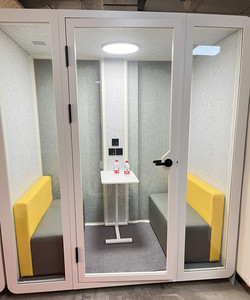 Intimité mobile Hôtel Travail Jardin Intérieur Préfabriqué Insonorisé Single Meeting Office Pods avec <span class=keywords><strong>Climatisation</strong></span> - Product Image 5