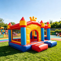 Château gonflable commercial en PVC de haute qualité, avec toboggan, pour fêtes d'enfants, idéal pour la location extérieure – Vente directe usine