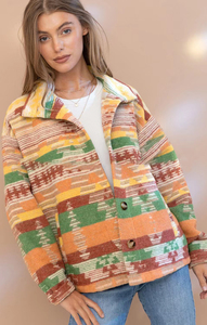 2025 nouveau <span class=keywords><strong>Style</strong></span> femmes veste en laine motif aztèque personnalisé pour automne hiver bouton respirant décoré prix de gros - Product Image 6