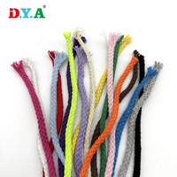Spot 5mm coloré huit brins coton corde tressé coton cordon pour bricolage à la main pantalon ceinture reliure corde cordon