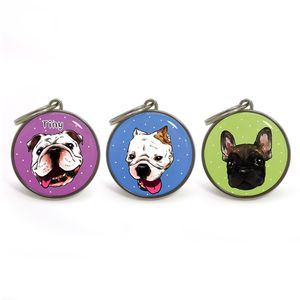 Etiqueta Metálica con Código QR Personalizado GSC 216 888 bytes, Etiqueta RFID NFC para Mascotas, Llavero de Rastreo de Animales - Product Image 1