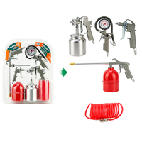 Autres outils pneumatiques, ensemble de 5 pièces, pistolet de pulvérisation/peinture/soufflage/lavage/gonflage