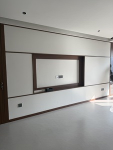 Armoires de rangement de salon modernes et écologiques personnalisées, en bois massif peint, armoires <span class=keywords><strong>TV</strong></span>, armoires latérales de chambre à coucher - Product Image 1