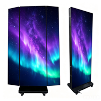 Pantalla LED Plegable para Banner Enrollable Digital, Cartel Electrónico Retráctil Reutilizable