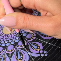Juego de 5 Pinceles Ergonómicos Anti-Fatiga Profesionales con Mango Triangular de Abedul Rosa y Punta Fina para Pintura de Detalles y Miniaturas