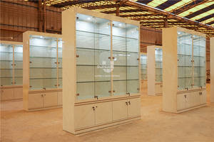 ร้านขายเครื่องประดับการออกแบบตกแต่งภายในเคาน์เตอร์ร้านแก้วเครื่องประดับกลางเกาะพร้อมตู้โชว์เฟอร์นิเจอร์ไฟ - Product Image 3