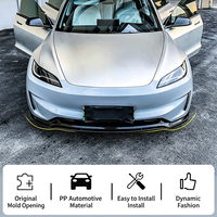 Kit de Carrocería para Tesla Model 3 Highland 2023-2024, Mejora de Rendimiento, Estilo P, Parachoques Delantero, Difusor Trasero, Alerón de Maletero