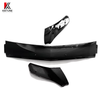 W906 Kit de carrosserie 3 pièces pour capot moteur sans éclairage, noir brillant en ABS pour Mercedes-Benz Sprinter W906 2014 2015 2016 2017