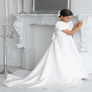 <span class=keywords><strong>Vestidos</strong></span> <span class=keywords><strong>de</strong></span> flores para niñas <span class=keywords><strong>2023</strong></span> cumpleaños niños <span class=keywords><strong>Primera</strong></span> Comunión escote en V mangas cortas apliques <span class=keywords><strong>vestidos</strong></span> <span class=keywords><strong>de</strong></span> baile arco boda - Product Image 1