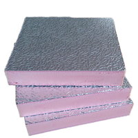 Panneau d'isolation thermique en mousse phénolique de conception carrée moderne, en polyuréthane, fabriqué avec du tissu en fibre de verre coréen, matériau en mousse PF
