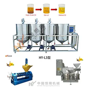 edible oil refining production line with a production capacity of 2T 5T 10T 20T/oil refinery machinery equipment