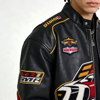 Vestes de moto de tourisme et de course pour hommes OEM, cuir italien pur pour hommes, veste de moto en Cordura, cuir de crocodile pour hommes
