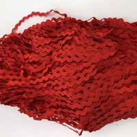 Ruban coloré Zig Zag dentelle garniture 5mm Polyester Ric Rac ruban pour artisanat